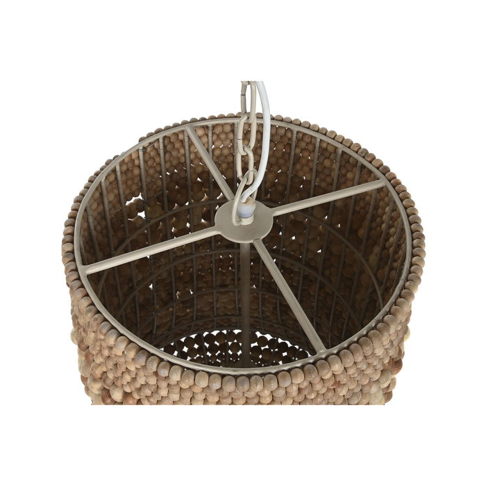 Home ESPRIT Suspension Naturel Bois Fer 50 W 50 x 50 x 78 cm