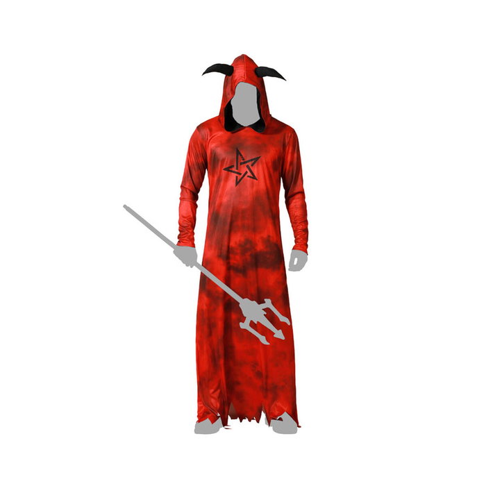 BigBuy Carnival Déguisement de Démon Rouge avec Tunique et Capuche - XS/S