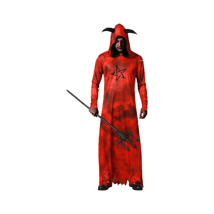 BigBuy Carnival Déguisement de Démon Rouge avec Tunique et Capuche - XS/S