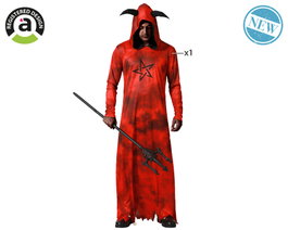BigBuy Carnival Déguisement de Démon Rouge avec Tunique et Capuche - XS/S