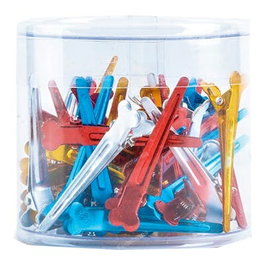 Bifull Pinces de Séparation en Aluminium Coloré LISS Clips, 50 Unités