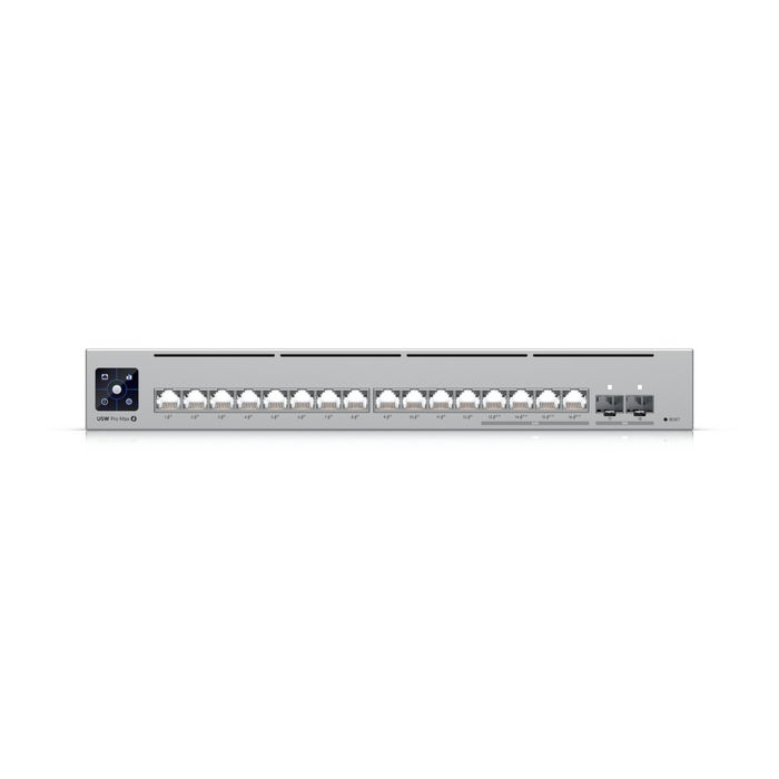 Ubiquiti L3 - Switch Gigabit 16 ports PoE+ et 4 ports 2.5 GbE PoE++ - 2 ports SFP+ 10 GbE - Capacité de commutation 84 Gbps - 180W PoE - Montage bureau/rack/mur Ubiquiti L3 - Switch Gigabit 16 ports PoE+ et 4 ports 2.5 GbE PoE++ - 2 ports SFP+ 10 GbE - Capacité de commutation 84 Gbps - 180W PoE - Montage bureau/rack/mur