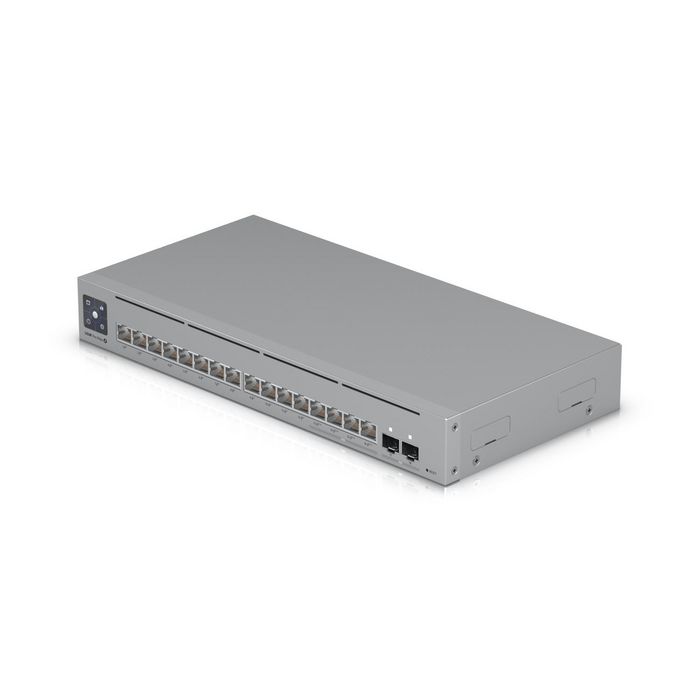 Ubiquiti L3 - Switch Gigabit 16 ports PoE+ et 4 ports 2.5 GbE PoE++ - 2 ports SFP+ 10 GbE - Capacité de commutation 84 Gbps - 180W PoE - Montage bureau/rack/mur Ubiquiti L3 - Switch Gigabit 16 ports PoE+ et 4 ports 2.5 GbE PoE++ - 2 ports SFP+ 10 GbE - Capacité de commutation 84 Gbps - 180W PoE - Montage bureau/rack/mur
