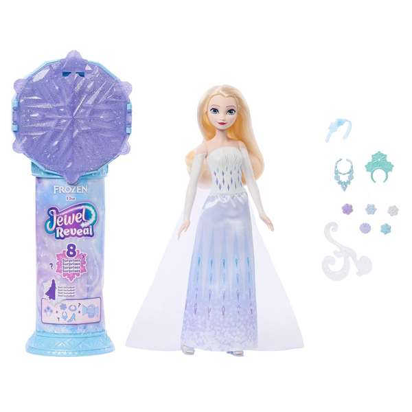 Mattel Disney Frozen - Poupée Elsa Reveal avec Accessoire Surprise - 33 x 18 x 8 cm