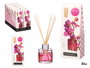 Acorde Mikado Orquidea Diffuseur à Bâtonnets 30 ml Blanc Verre Bois 7.5x20x5 cm (Set de 24)