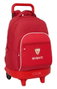 Safta Sac à Dos Grande avec Roues Compact, Extensible et Résistant Sevilla FC 33x45x22 cm pour Enfant à partir de 3 Ans