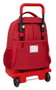 Safta Sac à Dos Grande avec Roues Compact, Extensible et Résistant Sevilla FC 33x45x22 cm pour Enfant à partir de 3 Ans