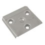 HERRAJES ALK Plaque de suspension pour meuble Copla 54x50 cm Zinc