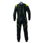 OMP Combinaison de course karting KS-3X Art Style 2 Noir/Jaune fluo Taille 46
