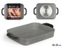 Kinvara Plat de cuisson profond gris 32x25 cm Aluminium Induction (Set de 6)