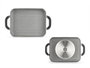 Kinvara Plat de cuisson profond gris 32x25 cm Aluminium Induction (Set de 6)