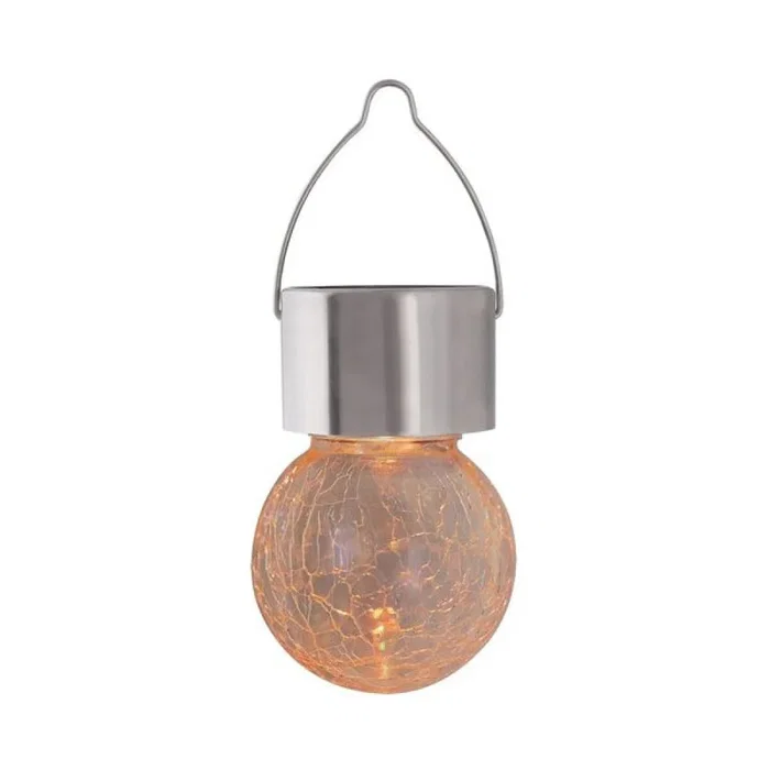 RABALUX Lampe Solaire Extérieure "Yola" à LED RGB, 0.06W, 1 Lumen, IP44, Métal et Verre Chrome, RAB-7850