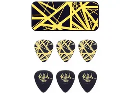 DUNLOP Boîtier de 6 médiators Black/Yellow 0,60mm