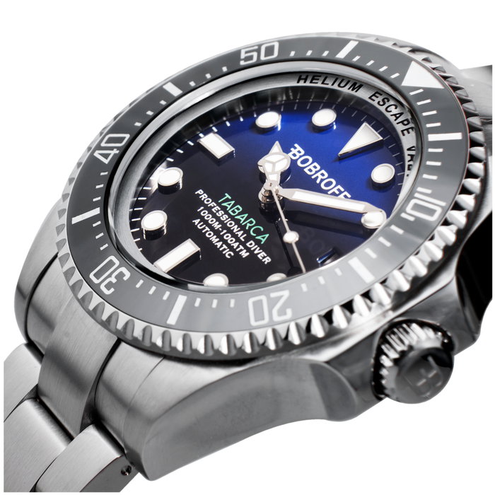 Bobroff BF003 Collection Tabarca - Montre Automatique Argentée et Bleue