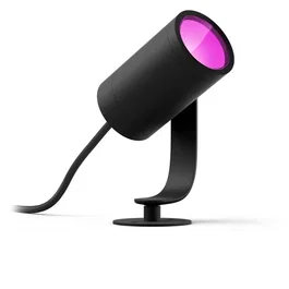 Philips Hue Lily - Kit d'extension projecteur de jardin - Spot lumière blanche et couleur 16 millions - Noir - Basse tension - IP67