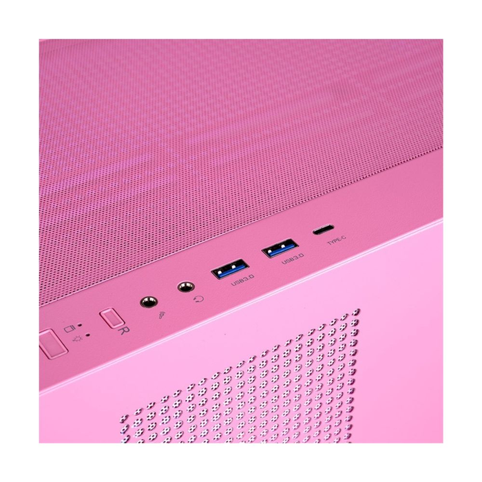 Thermaltake CA-1Y7-00MAWN-00 Boîtier PC View 270 Plus TG ARGB en Verre Trempé avec Ventilateurs - Rose