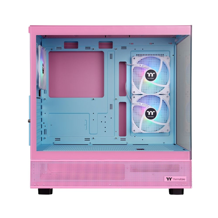 Thermaltake CA-1Y7-00MAWN-00 Boîtier PC View 270 Plus TG ARGB en Verre Trempé avec Ventilateurs - Rose