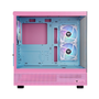 Thermaltake CA-1Y7-00MAWN-00 Boîtier PC View 270 Plus TG ARGB en Verre Trempé avec Ventilateurs - Rose
