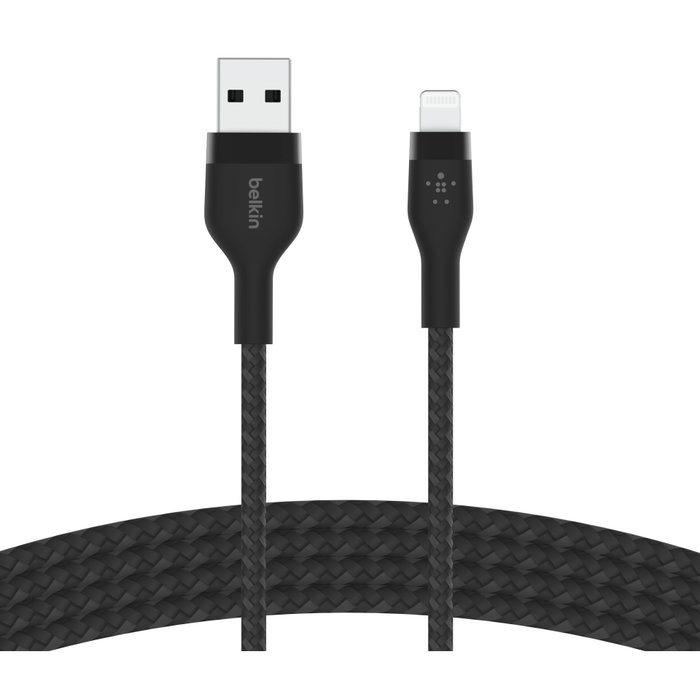 Belkin Flex Lightning/USB-A 1m, Noir