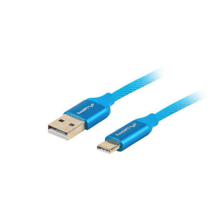 Lanberg Câble USB A vers USB C 2.0, 1,8 m, Bleu Lanberg Câble USB A vers USB C 2.0, 1,8 m, Bleu
