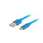Lanberg Câble USB A vers USB C 2.0, 1,8 m, Bleu