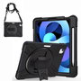 eSTUFF Coque de protection intégrale CHICAGO Full Body Defender pour iPad Pro 11 2022/2021/2020/2018 et iPad Air 5/4 10.9 2022/2020 avec protège-écran - Noir