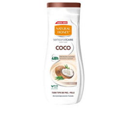 Natural Honey Lait corporel COCO 330 ml - Crème hydratante à l'huile de coco pour peau douce et éclatante - Dermatologiquement testée