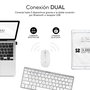 clavier et souris Subblim SUBKBC-OCO010 Argenté