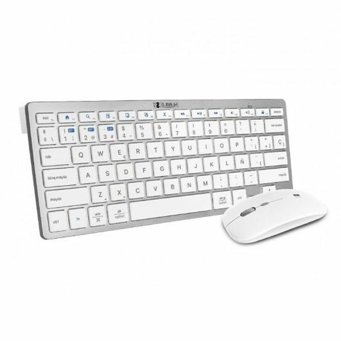 clavier et souris Subblim SUBKBC-OCO010 Argenté (2 Unités)