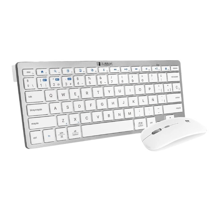 clavier et souris Subblim SUBKBC-OCO010 Argenté