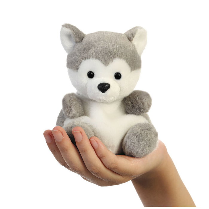 AURORA - Peluche Husky Palm Pals - 13 cm - Marque CE AURORA - Peluche Husky Palm Pals - 13 cm - Marque CE