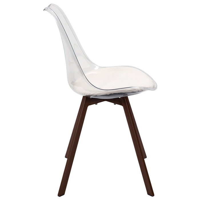 Home Deco Factory Chaise Scott avec Coussin Beige Home Deco Factory Chaise Scott avec Coussin Beige
