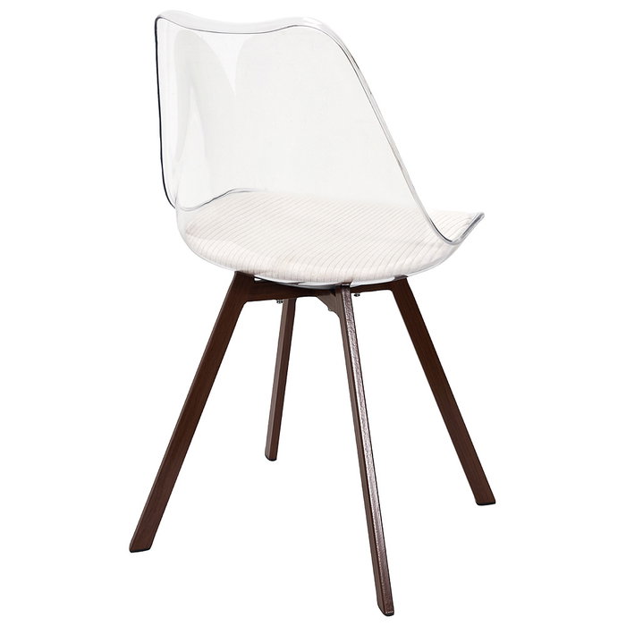 Home Deco Factory Chaise Scott avec Coussin Beige Home Deco Factory Chaise Scott avec Coussin Beige