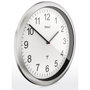 Mebus 19809 Horloge murale blanc/argent
