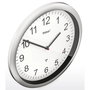 Mebus 19809 Horloge murale blanc/argent