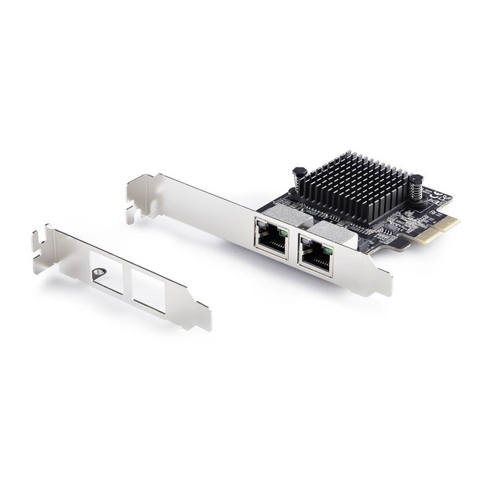 Startechcom PR25GR Carte Réseau PCI Express 2 Ports RJ45 5Gb/s Realtek RTL8126 Ethernet Gigabit