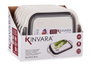 Kinvara Planche à découper pliable avec passoire 29,8 x 40 x 5 cm Plastique PP et TPR Blanc et Gris (Set de 12)