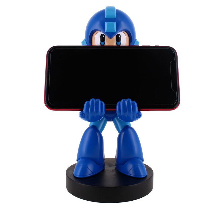 EXQUISITE GAMING - Support de commande et téléphone figurine Cable Guy Mega Man 21 cm pour PS5 DualSense, Xbox Series, iPhone