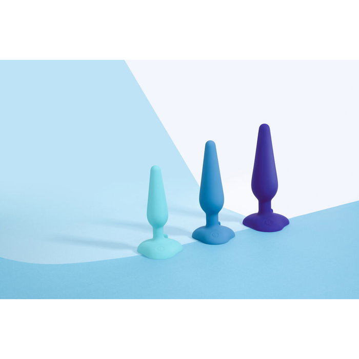 Kit Grand Plaisir B-Vibe Bleu 3 Pièces (10 cm) (12 cm)