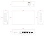Ernitec - Commutateur réseau PoE non géré 6 ports Gigabit, 4x PoE+ (802.3at) 60W, 1x RJ45 1G, 1x SFP, VLAN, Extend Mode 250m