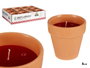 Ibergarden Bougie en Pot Terre Cuite Géranium Rouge Naturelle Anti-Mouches 8x8x8 cm (Set de 48)
