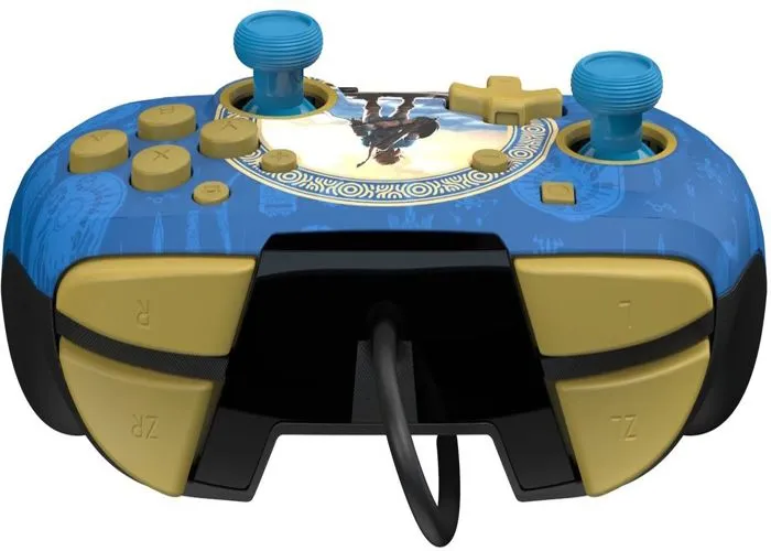 Nintendo Manette de jeu filaire Zelda - Série limitée Bleu - Pour Nintendo Switch