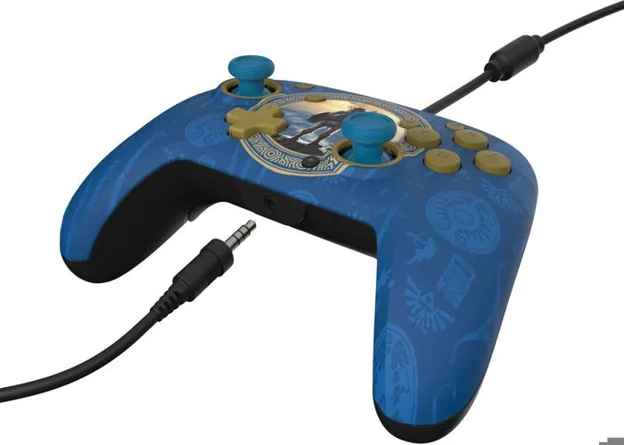 Nintendo Manette de jeu filaire Zelda - Série limitée Bleu - Pour Nintendo Switch