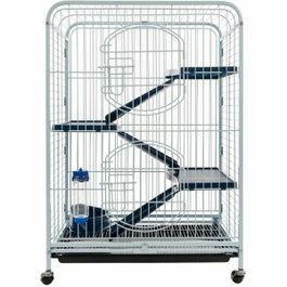 Tyrol Cage pour petits rongeurs 64x44x93 cm Blanche