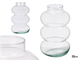 GIFTDECOR Vase en Cristal Cloud 35cm Transparente