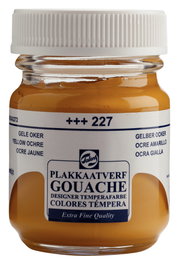 Talens Peinture Témpera Extra Fine Ocre Jaune 227, 50 ml