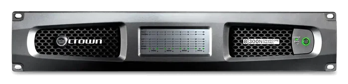 Crown DCi Amplificateur de puissance 8 canaux 300W à 4Ω avec BLU Link 70V/100V