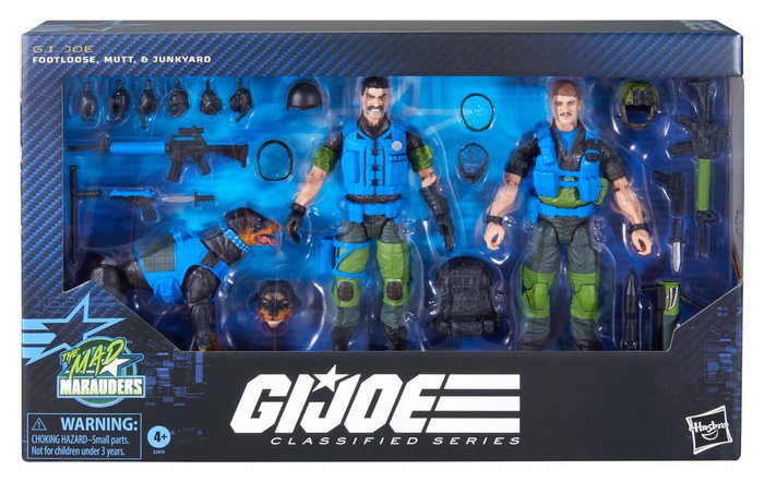 Hasbro G.I. Joe Classified Series pack de 3 figurines Mad Marauders Footloose, Mutt & Junkyard 15 cm Hasbro G.I. Joe Classified Series pack de 3 figurines Mad Marauders Footloose, Mutt & Junkyard 15 cm