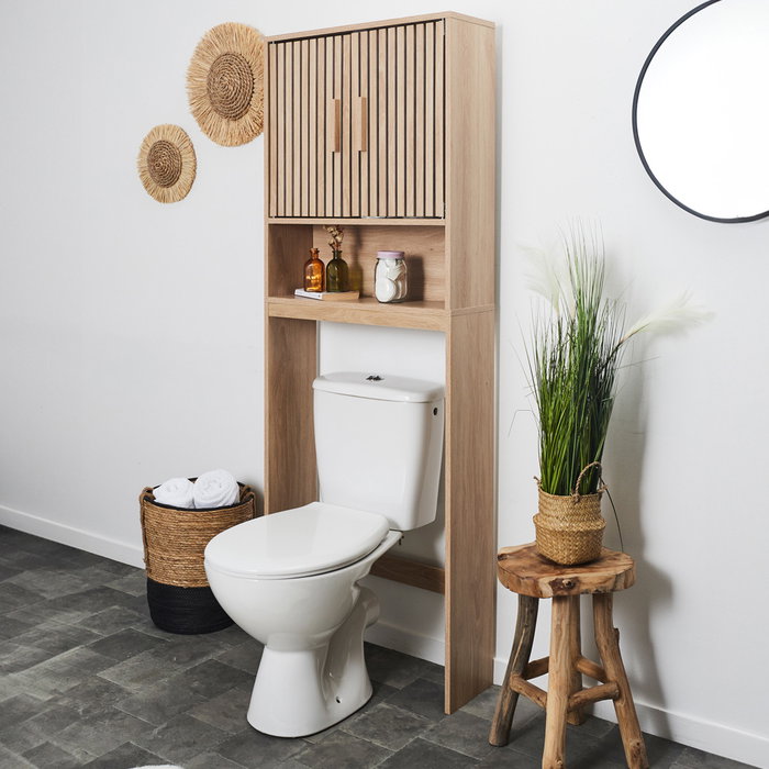 Home Deco Factory Meuble WC Klaus 60x20 H.166 cm Home Deco Factory Meuble WC Klaus 60x20 H.166 cm