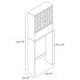 Home Deco Factory Meuble WC Klaus 60x20 H.166 cm